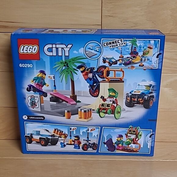 Lego City Skate Park Set 60290 Road Plate Skateboard Ramp - Picture 4 of 11